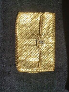 Whiting And Davis Vintage Gold Mesh Clutch